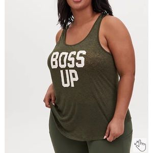 🆕 Torrid Active Tunic Tank- 4X Olive Green